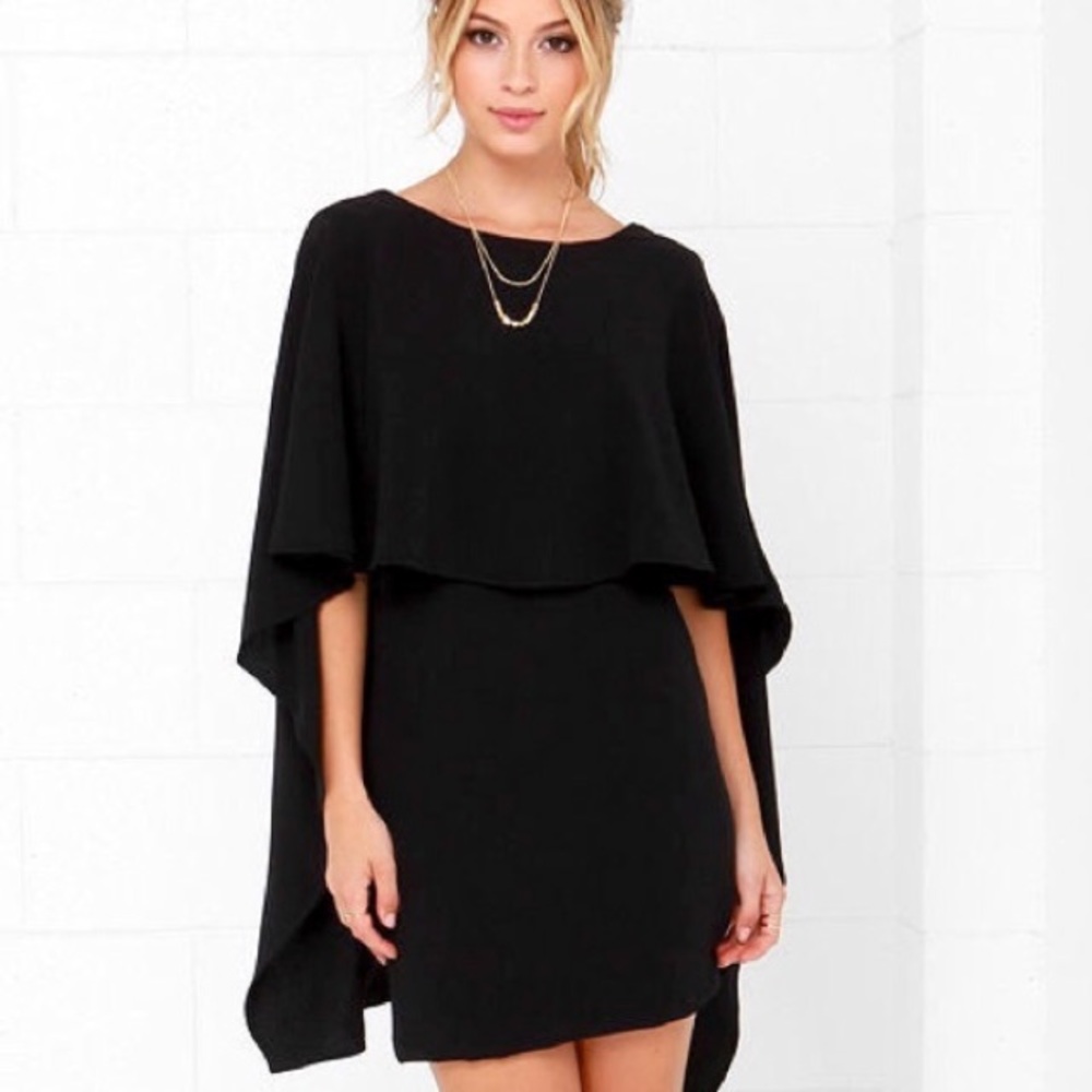 Best Is Yet To Come Backless Bodycon Cape Dress